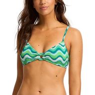 Seafolly Women's Ring Front Bralette Bikini Top Swimsuit