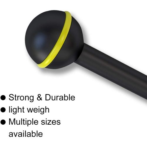  [아마존베스트]Seafrogs Double aluminium ball arm for connecting strobe light and video light to underwater housing