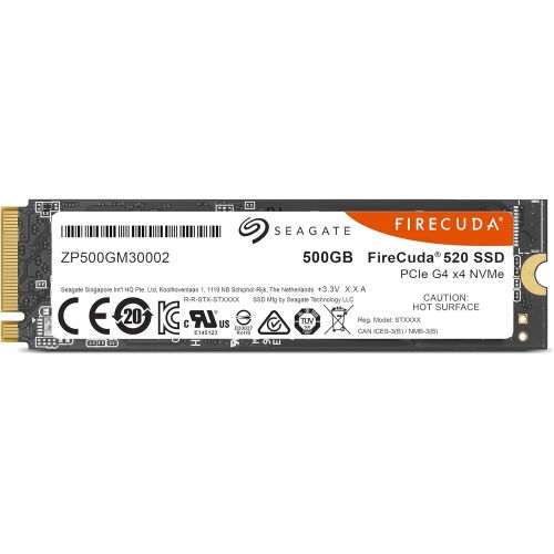  [아마존 핫딜] Seagate Firecuda 520 500GB Performance Internal Solid State Drive SSD PCIe Gen4 X4 NVMe 1.3 for Gaming PC Gaming Laptop Desktop (ZP500GM3A002)
