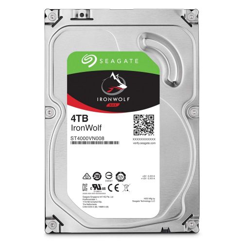  Seagate IronWolf 4TB NAS Internal Hard Drive HDD  3.5 Inch SATA 6Gb/s 5900 RPM 64MB Cache for RAID Network Attached Storage  Frustration Free Packaging (ST4000VN008)