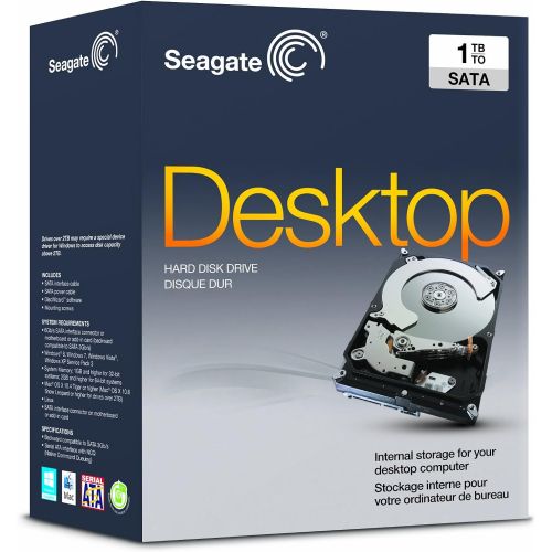  Seagate 1TB Desktop HDD SATA 6Gb/s 64MB Cache 3.5-Inch Internal Drive Retail Kit (ST310005N1A1AS)