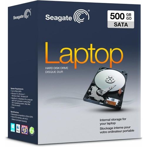  Seagate 500GB Laptop HDD SATA 3Gb/s 8MB Cache 2.5-Inch Internal Drive Retail Kit (ST905003N1A1AS-RK)