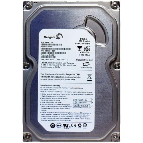  Seagate DB35.3 160GB UDMA/100 7200RPM 2MB IDE Hard Drive