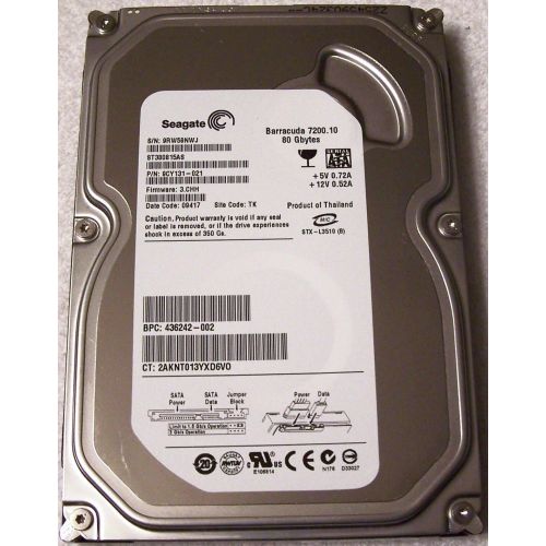  Seagate ST380815AS 80GB SATA/300 7200RPM 8MB Hard Drive