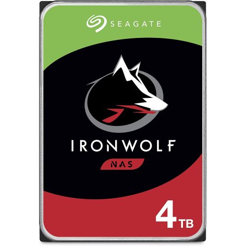  Seagate IronWolf 4TB NAS Internal Hard Drive HDD ? CMR 3.5 Inch SATA 6Gb/s 5900 RPM 64MB Cache for RAID Network Attached Storage ? Frustration Free Packaging (ST4000VN008)