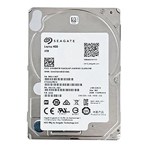  Seagate 4TB Laptop HDD SATA 6Gb/s 128MB Cache 2.5-Inch Internal Hard Drive (ST4000LM016)