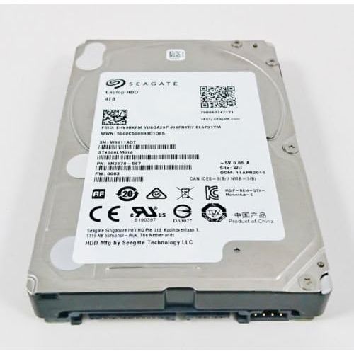  Seagate 4TB Laptop HDD SATA 6Gb/s 128MB Cache 2.5-Inch Internal Hard Drive (ST4000LM016)