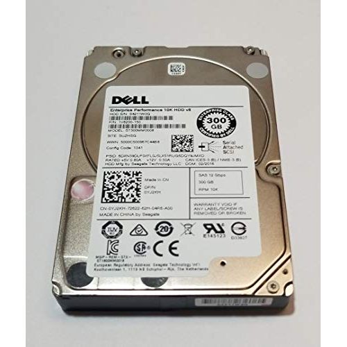  Seagate 300GB HDD 10K RPM 2.5 12Gb/s SAS Hard Disk Drive Model: ST300MM0008 DP/N: YJ2KH