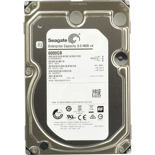  Seagate Enterprise Capacity 3.5 HDD 6TB 7200RPM 12Gb/s SAS 128 MB Cache?Internal Bare Drive ST6000NM0034