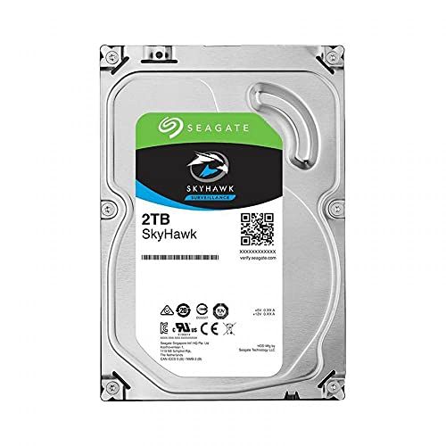  Seagate ST2000VX015 3.5 in. 256 MB & 2TB Skyhawk Lite Surveillance Internal Hard Drive HDD