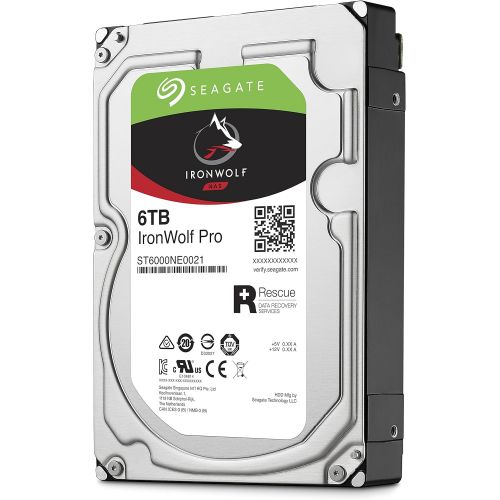  Seagate IronWolf Pro 6 TB NAS RAID Internal Hard Drive - 7,200 RPM SATA 6 Gb/s 3.5-inch (ST6000NE0021)