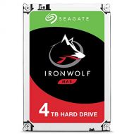 Seagate 2 Pack IronWolf NAS 4TB 3.5 Internal Hard Drive, 5900 RPM, SATA 6Gbps, 64MB Cache, 180Mbps Data Transfer Rate