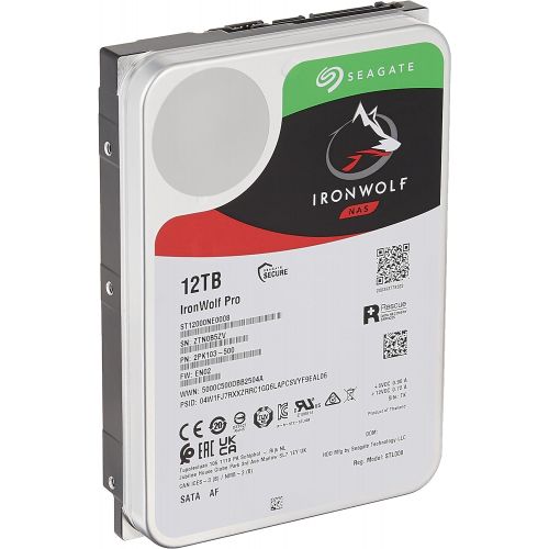  Seagate IronWolf Pro ST12000NE0008 12 TB Hard Drive - 512E Format - SATA 600-3.5 Drive - Internal - 7200RPM - 256 MB Buffer - Hot Pluggable