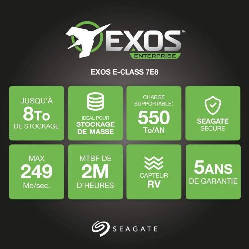  Seagate ST4000NM0115 4TB Exos 7E8 SATA 6 Gb/s Enterprise NAS HDD (New with Warranty) 512e 128MB 3.5 Inch 7200 RPM Hard Drive