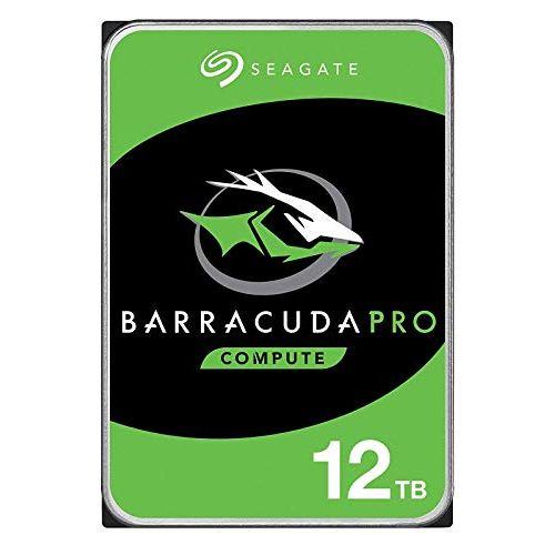  Seagate BarraCuda Pro Performance Internal Hard Drive SATA HDD 12TB 6GB/s 256MB Cache 3.5-Inch (ST12000DM0007)