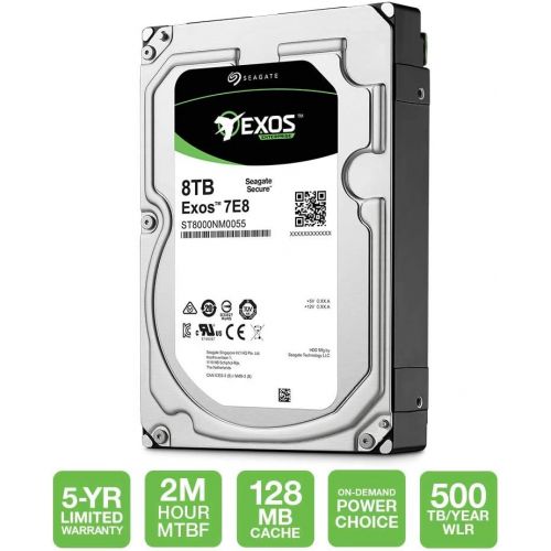  Seagate 8TB Enterprise Capacity 3.5 HDD 7200RPM SATA 6Gbps 256 MB Cache Internal Bare Drive (ST8000NM0055)