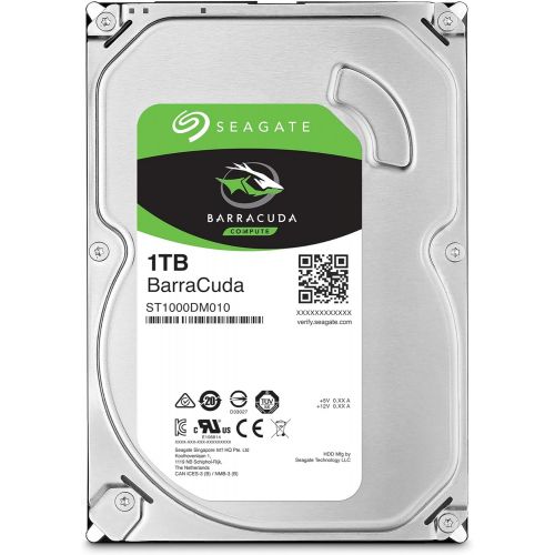  Seagate Bare Drives Barracuda 1TB Internal Hard Drive HDD & EVGA 110-BQ-0600-K1 600 BQ, 80+ Bronze 600W, Semi Modular, FDB Fan, 3 Year Warranty, Power Supply