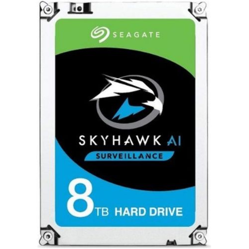  Seagate - ST8000VE000 Skyhawk AI ST8000VE000 8 TB Hard Drive - 3.5 Internal - SATA (SATA/600) - Network Video Recorder, Video Surveillance System Device Supported - 7200rpm - 256 M