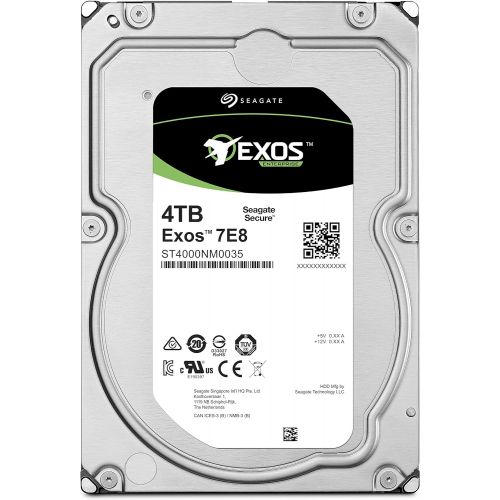  Seagate Exos 7E8 4TB 512n SATA 128MB Cache 3.5-Inch Enterprise Hard Drive (ST4000NM0035)