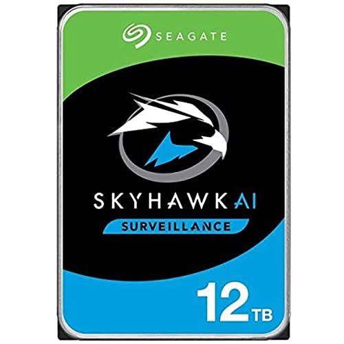  Seagate Skyhawk AI ST12000VE001 12 TB Hard Drive - 3.5 Internal - SATA (SATA/600) - Network Video Recorder, Camera Device Supported - 3 Year Warranty