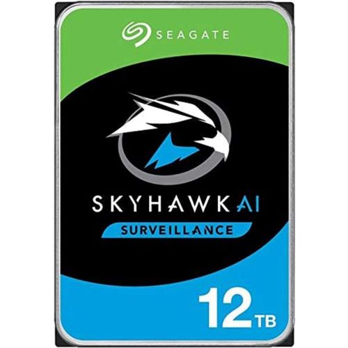  Seagate Skyhawk AI ST12000VE001 12 TB Hard Drive - 3.5 Internal - SATA (SATA/600) - Network Video Recorder, Camera Device Supported - 3 Year Warranty