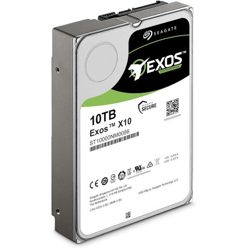  Seagate Exos x10 10TB SATA 6Gb/s 256MB Cache Enterprise Hard Drive 3.5 (ST10000NM0086)