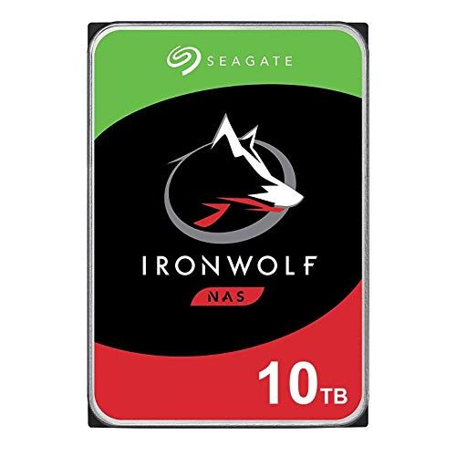  Seagate IronWolf 10TB NAS Internal Hard Drive HDD ? 3.5 Inch SATA 6Gb/s 7200 RPM 256MB Cache RAID Network Attached Storage Home Servers - Newest Model (ST10000VN0008)