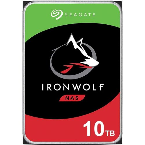  Seagate IronWolf 10TB NAS Internal Hard Drive HDD ? 3.5 Inch SATA 6Gb/s 7200 RPM 256MB Cache RAID Network Attached Storage Home Servers - Newest Model (ST10000VN0008)