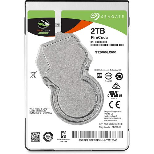  Seagate (ST2000LX001) FireCuda 2TB Solid State Hybrid Drive Performance SSHD ? 2.5 Inch SATA 6Gb/s Flash Accelerated for Gaming PC Laptop