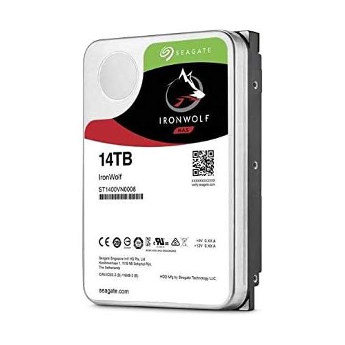  Seagate IronWolf 14TB NAS Internal Hard Drive HDD ? 3.5 Inch SATA 6Gb/s 7200 RPM 256MB Cache for RAID Network Attached Storage (ST14000VN0008)