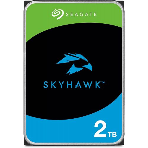  Seagate SkyHawk 2TB Surveillance Internal Hard Drive HDD ? 3.5 Inch SATA 6Gb/s 64MB Cache for DVR NVR Security Camera System with Drive Health Management (ST2000VX008)