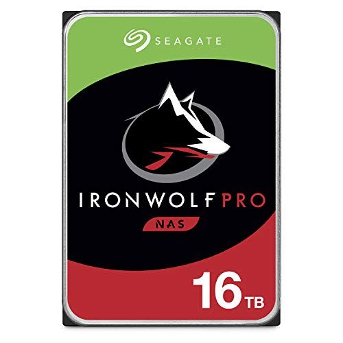  Seagate IronWolf Pro 16TB NAS Internal Hard Drive HDD ? CMR 3.5 Inch SATA 6GB/S 7200 RPM 256MB Cache for Raid Network Attached Storage, Data Recovery Rescue Service (ST16000NE000)