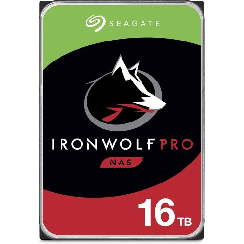  Seagate IronWolf Pro 16TB NAS Internal Hard Drive HDD ? CMR 3.5 Inch SATA 6GB/S 7200 RPM 256MB Cache for Raid Network Attached Storage, Data Recovery Rescue Service (ST16000NE000)