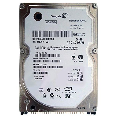  Seagate Momentus 4200.2 60GB UDMA/100 4200RPM 8MB 2.5 Hard Drive