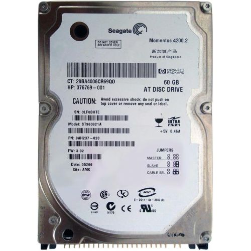  Seagate Momentus 4200.2 60GB UDMA/100 4200RPM 8MB 2.5 Hard Drive