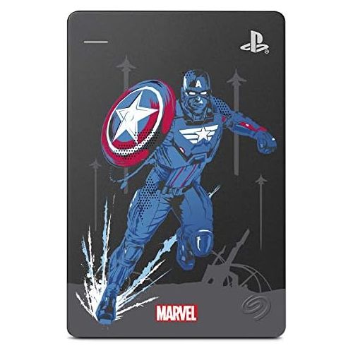  Seagate Game Drive for PS4 - Avengers Special Edition - Team 2 TB Portable External Hard Drive (6.3 cm (2.5 Inch) USB 3.0, PS4) Model No. STGD2000206