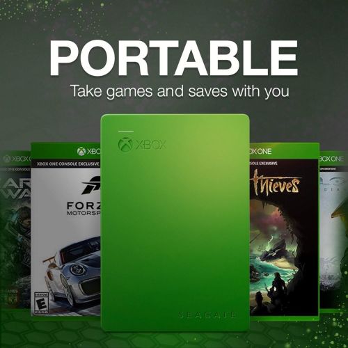  [아마존베스트]Seagate Game Drive 2TB External Hard Drive Portable HDD, Designed For Xbox One, Green - 1 year Rescue Service (STEA2000403)