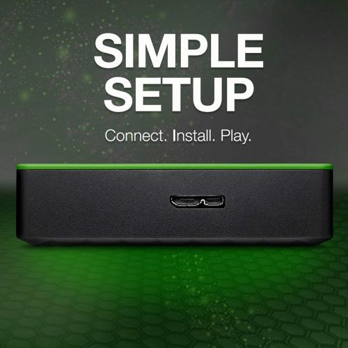  [아마존베스트]Seagate Game Drive 4TB External Hard Drive Portable HDD - Designed For Xbox One, Green - 1 year Rescue Service (STEA4000402)