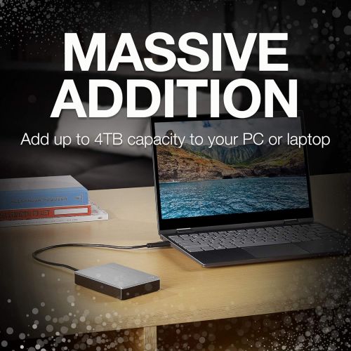  [아마존베스트]Seagate Backup Plus 5TB External Hard Drive Portable HDD  Silver USB 3.0 For PC Laptop And Mac, 1 year MylioCreate, 2 Months Adobe CC Photography, & 2-Year Rescue Service (STHP500