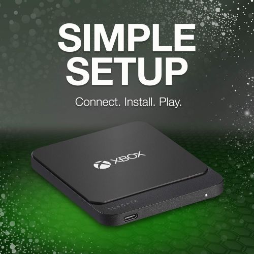  [아마존베스트]Seagate Game Drive for Xbox 500GB SSD External Solid State Drive, Portable USB 3.0  Designed for Xbox One, 2 Month Xbox Game Pass Membership, 1 Year Rescue Service (STHB500401)