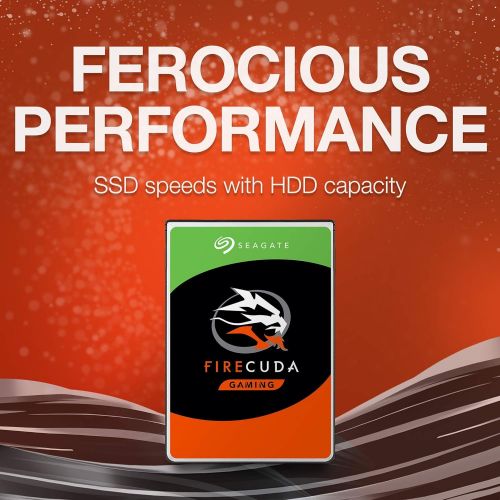  [아마존베스트]Seagate FireCuda 1TB Solid State Hybrid Drive Performance SSHD  2.5 Inch SATA 6GB/s Flash Accelerated for Gaming PC Laptop - Frustration Free Packaging (ST1000LX015)