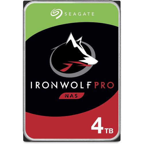  [아마존베스트]Seagate IronWolf Pro 4TB NAS Internal Hard Drive HDD  3.5 Inch SATA 6Gb/s 7200 RPM 128MB Cache for RAID Network Attached Storage, Data Recovery Service  Frustration Free Packagin