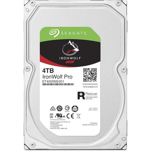  [아마존베스트]Seagate IronWolf Pro 4TB NAS Internal Hard Drive HDD  3.5 Inch SATA 6Gb/s 7200 RPM 128MB Cache for RAID Network Attached Storage, Data Recovery Service  Frustration Free Packagin