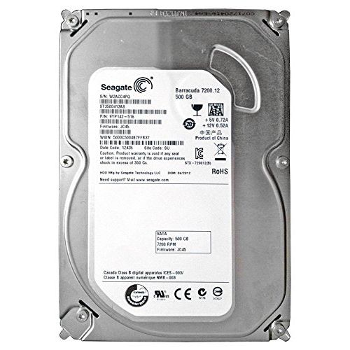  SEAGATE TECHNOLOGY, Seagate Barracuda 7200.12 ST3500413AS 500 GB Internal Hard Drive (Catalog Category: Computer Technology / Storage Components)