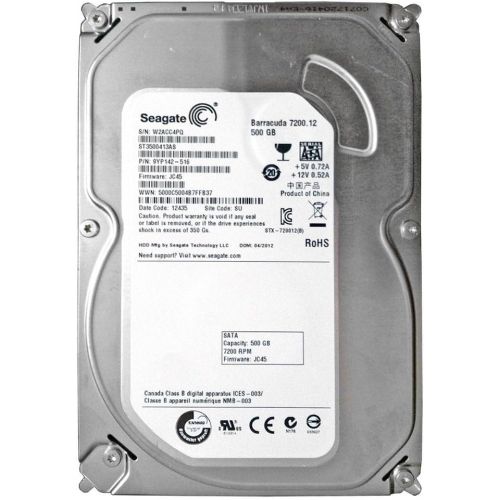  SEAGATE TECHNOLOGY, Seagate Barracuda 7200.12 ST3500413AS 500 GB Internal Hard Drive (Catalog Category: Computer Technology / Storage Components)