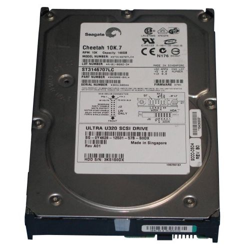  Seagate 146GB CHEETAH U320 HD 3.5LP 4.7MS 80PIN 10KRPM - ST3146707LC