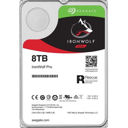  Seagate IronWolf Pro 8TB 3.5 Hard Drive, SATA 6GB/s, 7200RPM