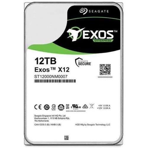  Seagate Exos X14 ST12000NM0038 12 TB Hard Drive - 3.5 Internal - SAS (12Gb/s SAS)