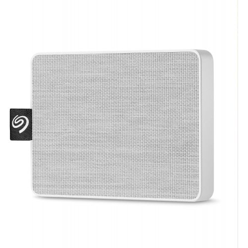  Seagate One Touch SSD 500GB External Solid State Drive Portable ? White, USB 3.0 for PC Laptop and Mac, 1yr Mylio Create, 2 months Adobe CC Photography (STJE500402)