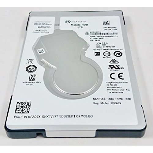  Seagate 2TB SATA Notebook Laptop 2.5 Hard Drive for Sony Playstation PS4, MacBook Pro